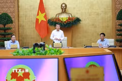 Thủ tướng Lê Minh Hưng chủ trì phiên họp. (Ảnh: Dương Giang/TTXVN)