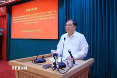 Phó Thủ tướng Thường trực Chính phủ Phạm Gia Túc phát biểu chỉ đạo. (Ảnh: Phạm Kiên/TTXVN)