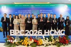 Các đoàn tham dự Hội nghị. (Ảnh: Trung Tuyến/TTXVN)