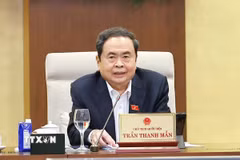 Chủ tịch Quốc hội Trần Thanh Mẫn phát biểu. (Ảnh: Doãn Tấn/TTXVN)