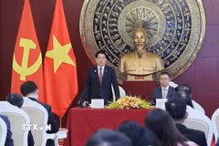 Chủ tịch nước Lương Cường phát biểu. (Ảnh: Lâm Khánh/TTXVN)
