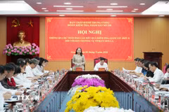Quang cảnh buổi làm việc. (Ảnh: Nguyễn Cường/TTXVN)
