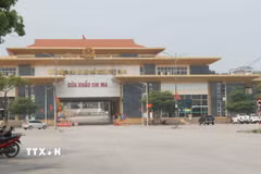 Hạ tầng khu vực cửa khẩu Chi Ma, tỉnh Lạng Sơn. (Ảnh: Quang Duy/TTXVN)