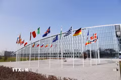 Trụ sở NATO tại Brussels, Bỉ. (Ảnh: Kyodo/TTXVN)