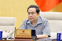 Chủ tịch Quốc hội Trần Thanh Mẫn phát biểu. (Ảnh: Doãn Tấn/TTXVN)