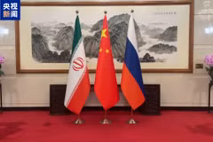 Trung Quốc, Iran, Nga bắt đầu tiến hành đàm phán hạt nhân. (Nguồn: CCTV)