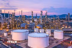 Cơ sở khai thác dầu của Công ty dầu khí quốc gia Aramco của Saudi Arabia. (Nguồn: globalenergyprize.org/TTXVN)
