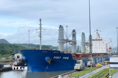 Khu vực kênh đào Panama tại thủ đô Panama City. (Ảnh: Thương vụ Việt Nam tại Mexico kiêm nhiệm Panama cung cấp/TTXVN phát)