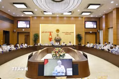 Phó Chủ tịch Thường trực Quốc hội Đỗ Văn Chiến phát biểu. (Ảnh: Doãn Tấn/TTXVN)