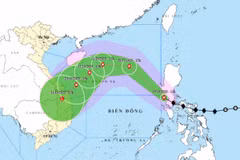 Vị trí và đường đi của bão Fengsheng. (Nguồn: Trung tâm Dự báo khí tượng thủy văn Quốc gia)