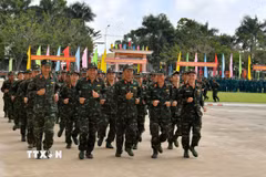 Sĩ quan, quân nhân chuyên nghiệp nghỉ hưu được trợ cấp 5 tháng lương, thay cho mức 3 tháng hiện nay. (Ảnh: Văn Sĩ/TTXVN)