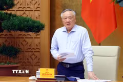 Phó Thủ tướng Thường trực Chính phủ Nguyễn Hòa Bình phát biểu. (Ảnh: Phạm Kiên/TTXVN)