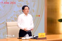 Phó Thủ tướng Chính phủ Hồ Quốc Dũng phát biểu chỉ đạo. (Ảnh: Phạm Kiên/TTXVN)