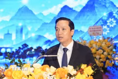 Chủ tịch Ủy ban Nhân dân tỉnh Cao Bằng Lê Hải Hòa. (Ảnh: Chu Hiệu/TTXVN)