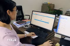 Công ty Cổ phần Công nghiệp Sài Gòn Hải Phòng tại Khu công nghiệp Tràng Duệ, phường An Phong, thành phố Hải Phòng hoàn thuế thu nhập cá nhân nhanh chóng nhờ cách thức hoàn thuế tự động. (Ảnh: Hoàng Ngọc/TTXVN)
