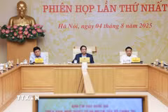 Thủ tướng Phạm Minh Chính chủ trì phiên họp lần thứ nhất của Ban Chỉ đạo quốc gia về phát triển kinh tế tư nhân. (Ảnh: Dương Giang/TTXVN)