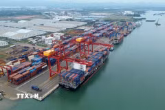 Cảng Quốc tế Chu Lai là một trong những trung tâm logistics quan trọng của khu vực miền Trung-Tây Nguyên. (Ảnh: Quốc Khánh/TTXVN)