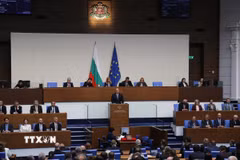 Ông Rumen Radev phát biểu tại phiên họp Quốc hội ở Sofia, Bulgaria, ngày 8/5. (Ảnh: THX/TTXVN)