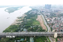 Cầu Thăng Long. (Ảnh: Quốc Khánh/TTXVN)