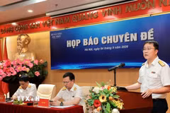 Ông Nguyễn Đức Huy, Phó trưởng Ban Nghiệp vụ Thuế (Cục Thuế) phát biểu. (Ảnh: Phạm Hậu/TTXVN)