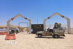 Một cửa khẩu ở biên giới Iraq-Iran. (Ảnh: AFP/TTXVN)