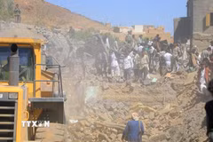 Hiện trường một cuộc không kích ở tỉnh Saada, Yemen, ngày 18/10/2026. (Ảnh minh họa. THX/TTXVN phát)