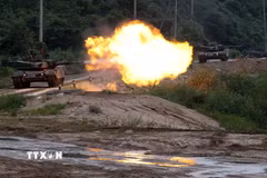 Binh sỹ Hàn Quốc và Mỹ tham gia một cuộc tập trận chung. (Ảnh: Yonhap/TTXVN)