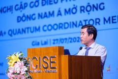 Phó Giám đốc Sở Khoa học Công nghệ, Tiến sỹ Nguyễn Hữu Hà phát biểu (Ảnh: Sỹ Thắng/TTXVN)
