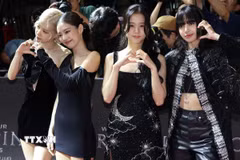 Các thành viên nhóm nhạc BlackPink tại một sự kiện ở Seoul, Hàn Quốc, ngày 9/8/2024. (Ảnh: Yonhap/TTXVN)