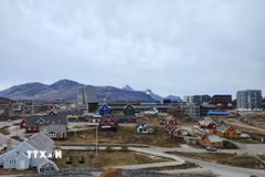 Quang cảnh tại thành phố Nuuk, Greenland. (Ảnh: THX/TTXVN)