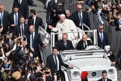 Giáo hoàng Francis tại Quảng trường Thánh Peter, Vatican, tháng 3/2024. (Ảnh: Reuters)