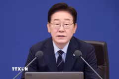 Tổng thống Hàn Quốc Lee Jae Myung phát biểu tại thủ đô Seoul. (Ảnh: Yonhap/TTXVN)