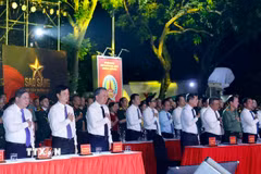 Tổng Bí thư, Chủ tịch nước Tô Lâm, Thủ tướng Lê Minh Hưng và các đại biểu tại điểm cầu Hà Nội. (Ảnh: Thống Nhất/TTXVN)