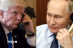 Tổng thống Nga và Mỹ điện đàm về xung đột Ukraine. (Ảnh: france24.com/TTXVN)