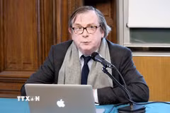 Giáo sư Hugues Tertrais, Giáo sư danh dự Đại học Paris 1 Panthéon-Sorbonne, nguyên Giám đốc Trung tâm Lịch sử châu Á đương đại (CHAC) chuyên nghiên cứu Việt Nam, Đông Nam Á và khu vực châu Á -Thái Bình Dương. (Ảnh: TTXVN phát)