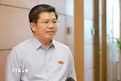 Đại biểu Trần Vũ Khiêm, Phó Bí thư Thường trực Tỉnh ủy, Trưởng Đoàn đại biểu Quốc hội tỉnh Quảng Trị. (Ảnh: Thùy Dương/TTXVN)
