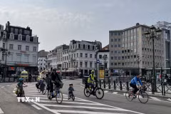 Trung tâm thủ đô Brussels. (Ảnh: Hương Giang/TTXVN)