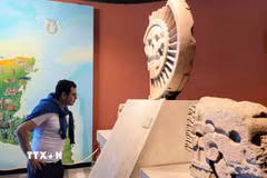 Khách tham quan Bảo tàng Nhân chủng học Quốc gia Mexico (Museo Nacional de Antropología). (Ảnh minh họa. Phi Hùng/TTXVN)