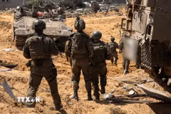 Binh sỹ Israel được triển khai tại Dải Gaza. (Ảnh: THX/TTXVN)