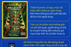 Cảnh báo giả mạo Vietcombank phát tán poster lãi suất để lừa đảo