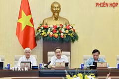 Chủ tịch Quốc hội Trần Thanh Mẫn phát biểu. (Ảnh: Doãn Tấn/TTXVN)