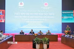 Hội thảo khoa học cấp quốc gia: “Phát huy giá trị văn hoá Việt Nam thành một động lực quan trọng phát triển đất nước trong kỷ nguyên mới”. (Ảnh: Tuấn Anh/TTXVN)