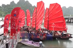 Trải nghiệm đi thuyền buồm ba vách trên vịnh Hạ Long