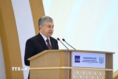 Tổng thống Uzbekistan Shavkat Mirziyoyev. (Ảnh: THX/TTXVN phát)