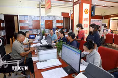 Trung tâm Phục vụ hành chính công phường Đông Kinh, Lạng Sơn. (Ảnh: Văn Đạt/TTXVN)
