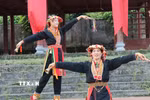 Múa chuông truyền thống của đồng bào dân tộc Dao, xã Tây Yên Tử (Bắc Ninh). (Ảnh: Thanh Thương/TTXVN)