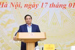 Thủ tướng Phạm Minh Chính chủ trì phiên họp. (Ảnh: Dương Giang/TTXVN)