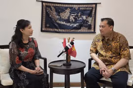 Tiến sĩ Arisman, Giám đốc Trung tâm Nghiên cứu Đông Nam Á (CSEAS) trả lời phỏng vấn TTXVN tại Indonesia. (Ảnh: Minh Thái/TTXVN)