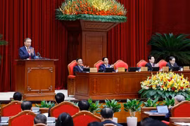 Tổng Bí thư Tô Lâm phát biểu khai mạc Hội nghị lần thứ 14 Ban Chấp hành Trung ương Đảng khóa XIII. (Ảnh: Thống Nhất/TTXVN)