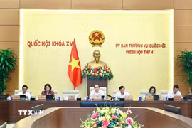 Chủ tịch Quốc hội Trần Thanh Mẫn phát biểu. (Ảnh: Doãn Tấn/TTXVN)